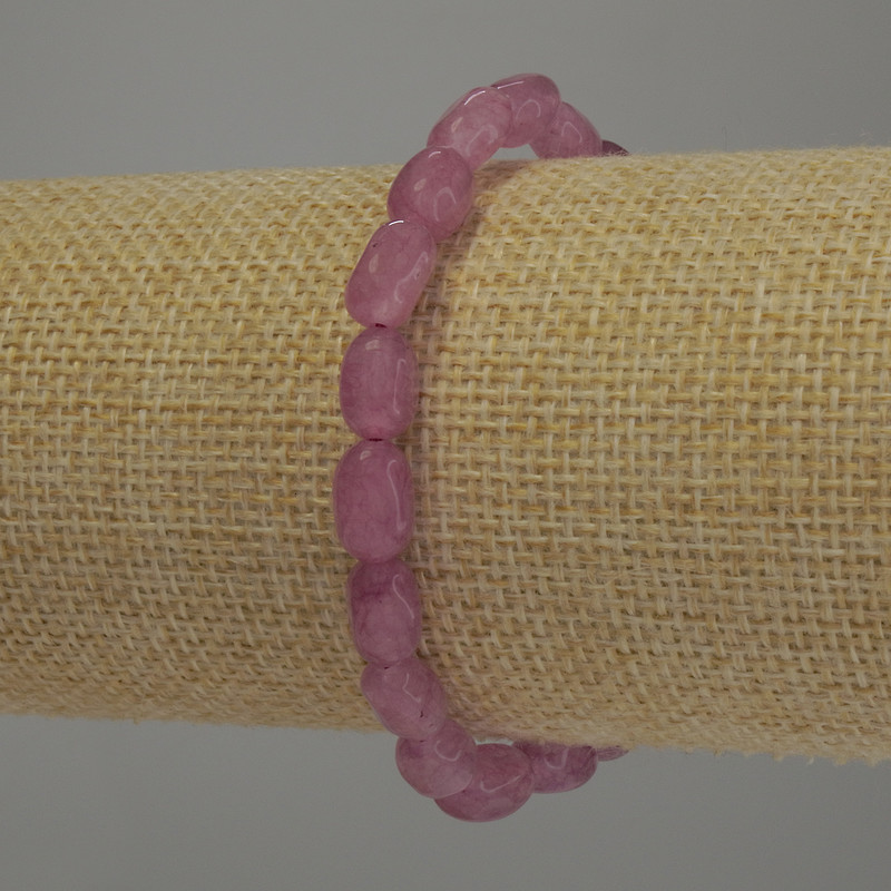 سوار التورمالين مصقول، القطر 9x6mm+-، الطول 18cm مطاطي