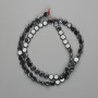 خرز هيماتيت عملة 6mm+-، الطول 39cm+