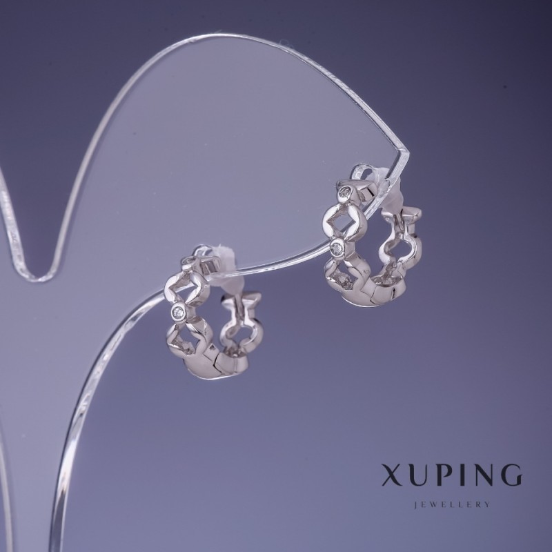 أقراط Xuping 4,5x12mm روديوم