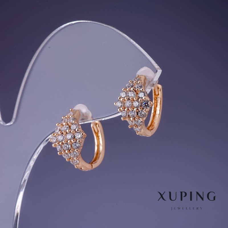 أقراط Xuping 13x10mm "مطلية بالذهب 18K"