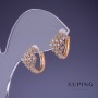 أقراط Xuping 13x10mm "مطلية بالذهب 18K"