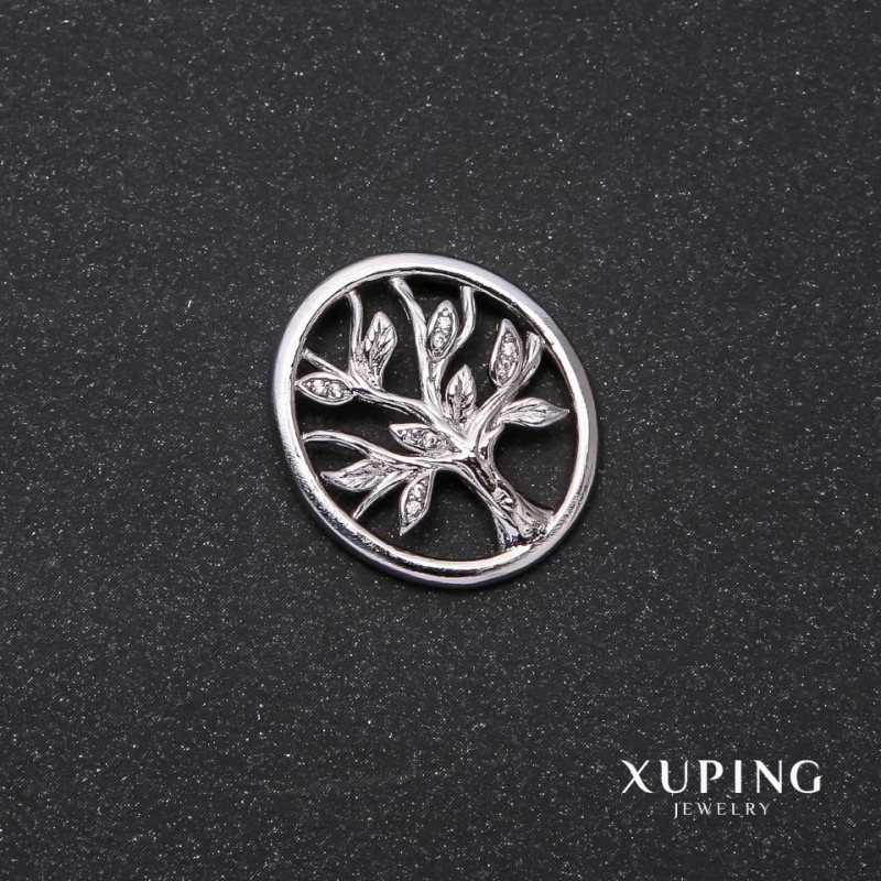 ميدالية Xuping شجرة 25x22mm روديوم