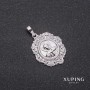 قلادة Xuping «المخلّص» 35×28×22مم روديوم