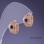 أقراط Xuping 15x9mm "مطلية بالذهب 18K"