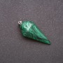 قلادة «بندول» من حجر الملكيت الطبيعي 40x30x13mm