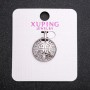 تعليقة Xuping بستراس أبيض 17×22mm روديوم