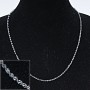 سلسلة للمجوهرات معدنية مجدولة (طول 50cm)