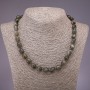 عقد لابرادور مصقول، قطر 10×14(±)مم، طول 48سم